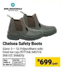 Builders Warehouse BATA INDUSTRIALS Chelsea Safety Boots offer