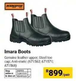 Builders Warehouse Imara Boots offer