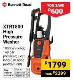 Builders Warehouse Bennett Read XTR1800 High Pressure Washer offer