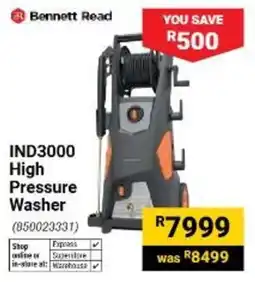 Builders Warehouse Bennett Read IND3000 High Pressure Washer offer