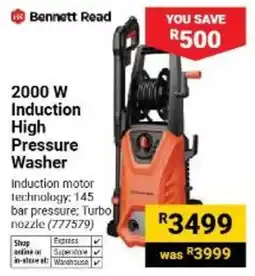 Builders Warehouse Bennett Read 2000 W Induction High Pressure Washer offer