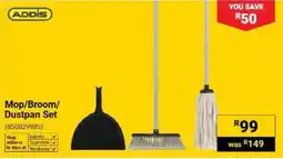 Builders Warehouse Addis Mop/Broom/Dustpan Set offer
