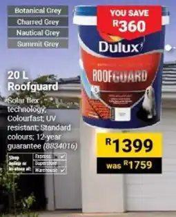 Builders Warehouse Dulux Roofguard offer
