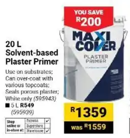 Builders Warehouse Dulux Maxi Cover Plaster Primer offer