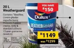 Builders Warehouse Dulux Weatherguard offer