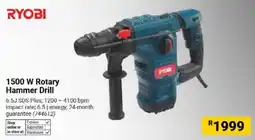 Builders Warehouse RYOBI 1500 W Rotary Hammer Drill offer
