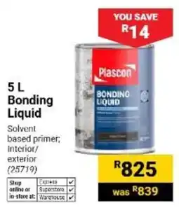 Builders Warehouse Plascon Bonding Liquid offer