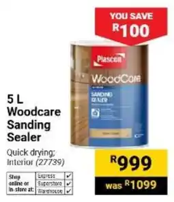 Builders Warehouse Plascon WoodCare Sanding Sealer offer