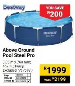 Builders Warehouse Bestway Above Ground Pool Steel Pro offer
