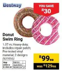 Builders Warehouse Bestway Donut Swim Ring offer
