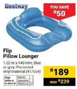 Builders Warehouse Bestway Flip Pillow Lounger offer