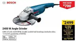 Builders Warehouse BOSCH 2400 W Angle Grinder offer