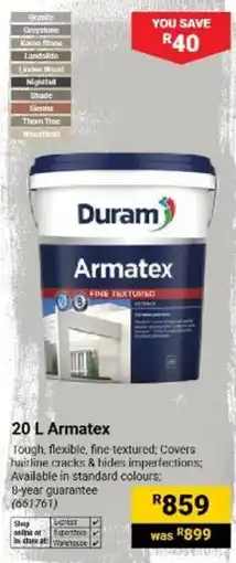 Builders Warehouse Duram Armatex offer
