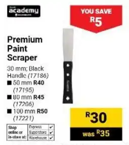 Builders Warehouse academy Premium Paint Scraper offer