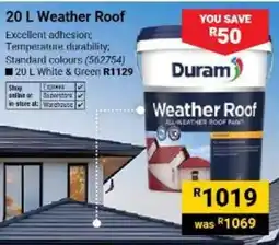 Builders Warehouse Duram Weather Roof offer