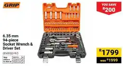 Builders Warehouse GRIP 6.35 mm Socket Wrench & Driver Set offer