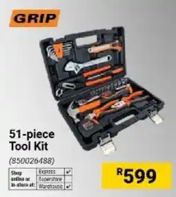 Builders Warehouse GRIP 51-piece Tool Kit offer