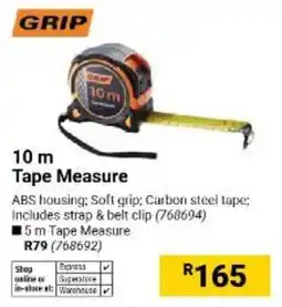 Builders Warehouse GRIP 10 m Tape Measure offer