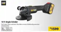 Builders Warehouse 18 V Angle Grinder CAT offer