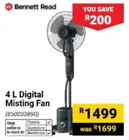 Builders Warehouse Bennett Read 4 L Digital Misting Fan offer