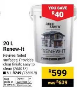 Builders Warehouse Fired Earth Renew-It offer