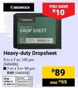 Builders Warehouse Bedrock Heavy-duty Dropsheet offer