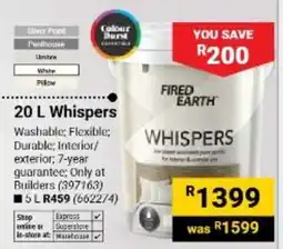 Builders Warehouse Fired Earth Whispers offer