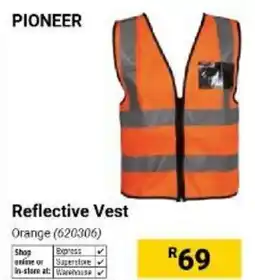 Builders Warehouse PIONEER Reflective Vest offer