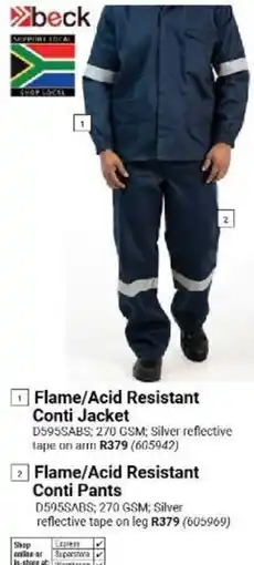 Builders Warehouse Flame/Acid Resistant Conti Jacket offer