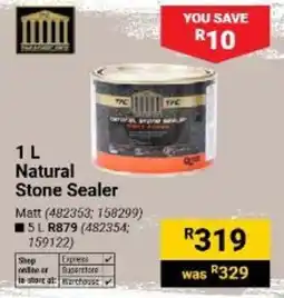 Builders Warehouse TFC Natural Stone Sealer offer