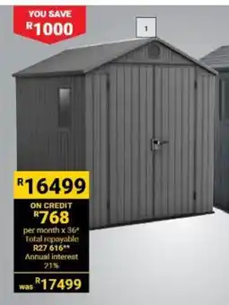 Builders Warehouse Keter 6 x 8 Darwin Shed offer