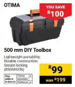 Builders Warehouse OTIMA 500 mm DIY Toolbox offer