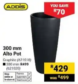 Builders Warehouse ADDIS 300 mm Alto Pot offer