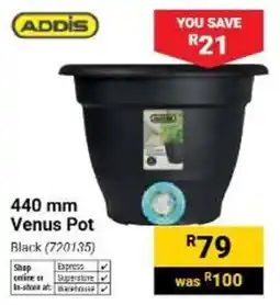 Builders Warehouse ADDIS Venus Pot offer