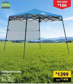 Builders Warehouse Camp Master Backpack Gazebo offer
