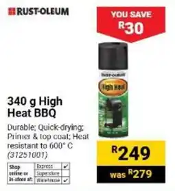 Builders Warehouse Rust-Oleum High Heat BBQ offer