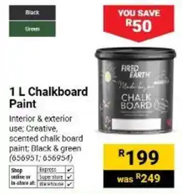 Builders Warehouse Fired Earth Chalkboard Paint offer