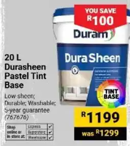 Builders Warehouse Duram Dura Sheen offer