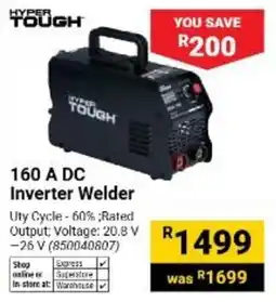 Builders Warehouse Hyper Tough 160 A DC Inverter Welder offer