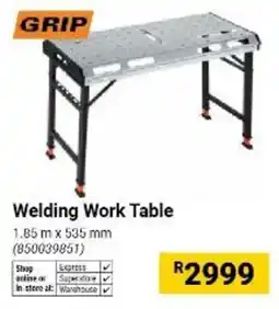 Builders Warehouse GRIP Welding Work Table offer
