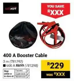Builders Warehouse 400 A Booster Cable offer