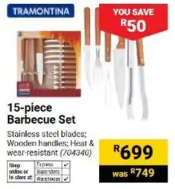 Builders Warehouse Tramontina 15-piece Barbecue Set offer