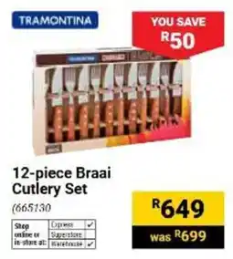 Builders Warehouse Tramontina 12-piece Braai Cutlery Set offer