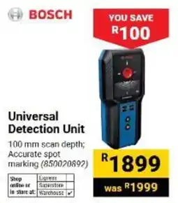 Builders Warehouse BOSCH Universal Detection Unit offer
