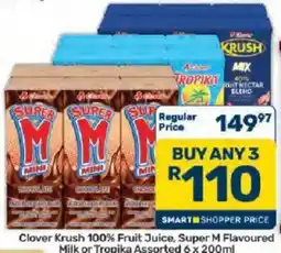Pick n Pay Hypermarket Clover Krush Assorted offer