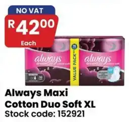 Africa Cash and Carry Always Maxi Cotton Duo Soft XL offer