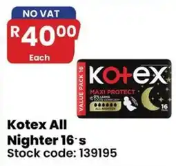 Africa Cash and Carry Kotex All Nighter 16's offer
