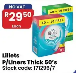 Africa Cash and Carry Lillets P/Liners Thick 50's offer