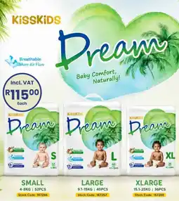 Africa Cash and Carry KissKids Dream Baby Diapers offer