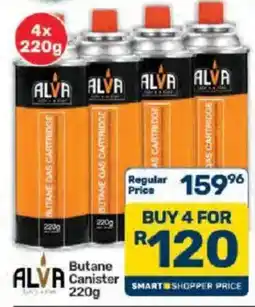 Pick n Pay Hypermarket ALVA Butane Canister 220g offer
